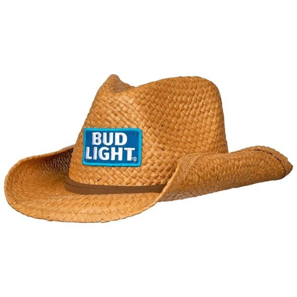 Bud Light Bud Light 817728 Straw Cowboy Hat with Brown Band 817728 - main